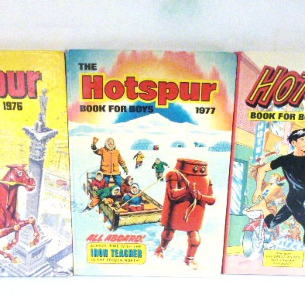 3x HOTSPURS Book For BOYS 1976 1977 1979 D.C. Thomson & Co. Ltd. Comic Book